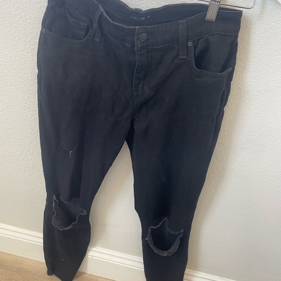 Black Distressed Jeans - Picture 1 of 6
